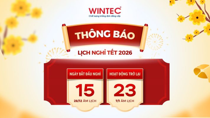 Lịch nghỉ Tết Nguyên đán 2026 Wintec